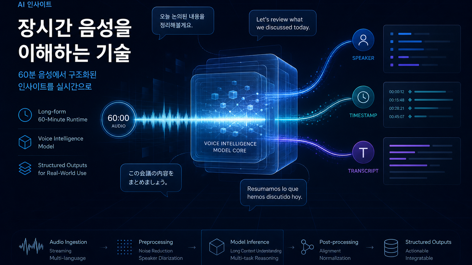 Microsoft VibeVoice ASR: 60분 음성을 한 번에 읽는 오픈소스 음성 런타임의 의미